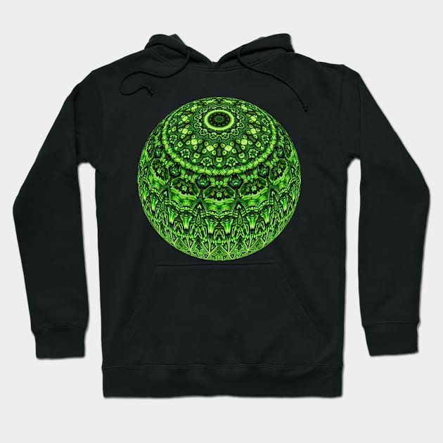 Green Garden Mandala Hoodie by lyle58